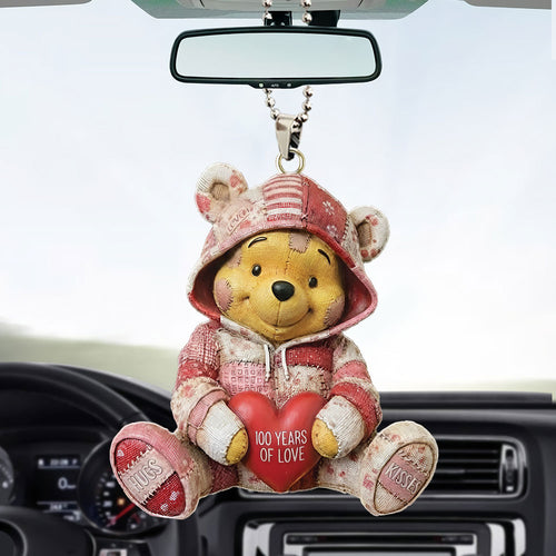 Winnie-the-Pooh 100th Anniversary Custom shape 2-sided Acrylic Car Ornament – TMTHU3098