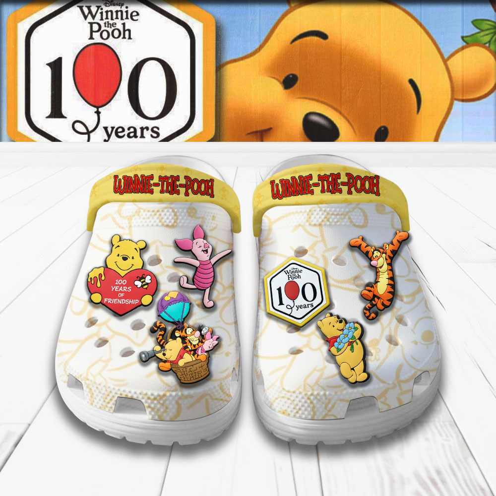 Winnie-the-Pooh 100th Anniversary Custom Clogs – TMTHU3034