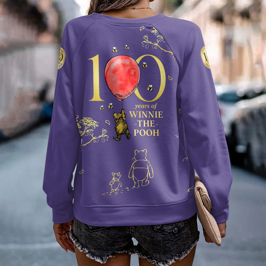 Winnie-the-Pooh 100th Anniversary Round Neck Raglan Sleeve Sweatshirt – HOATT16141