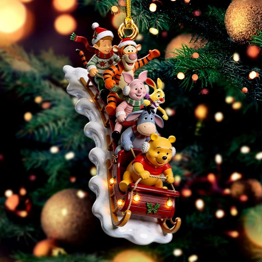 Winnie-the-Pooh Custom Shape 2-side Printed Acrylic Ornament – HOATT21407