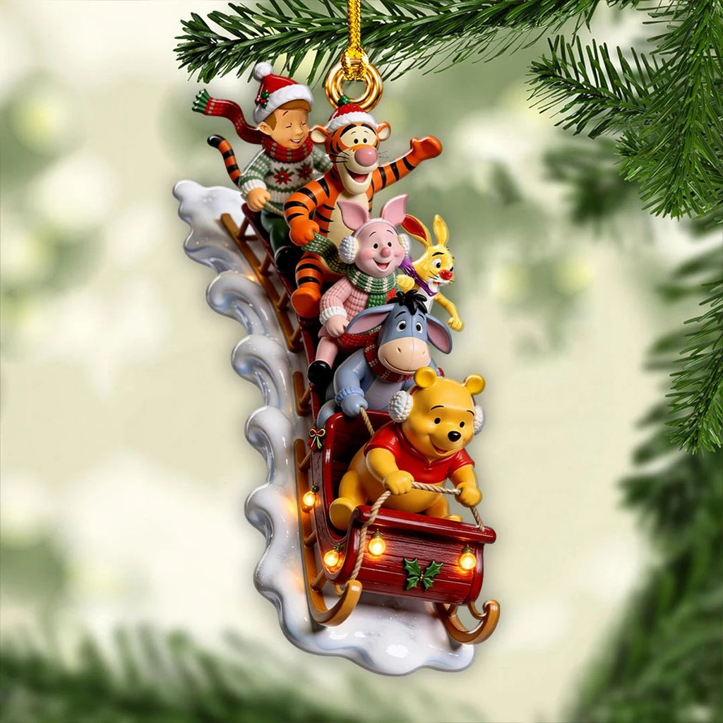 Winnie-the-Pooh Custom Shape 2-side Printed Acrylic Ornament – HOATT21407