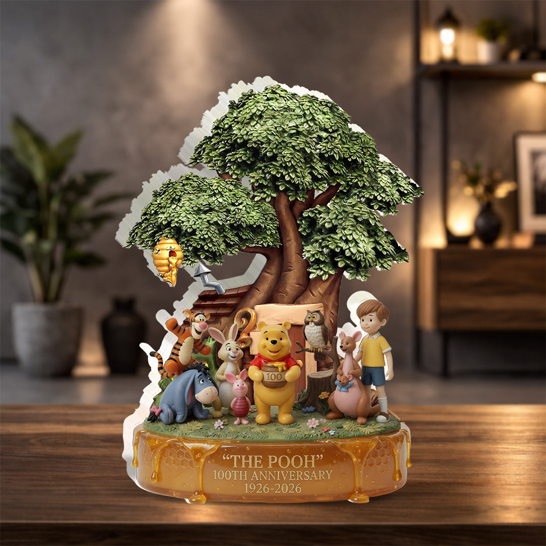 Winnie-the-Pooh 100th Anniversary Custom Shape Acrylic Plaque – HOATT17836