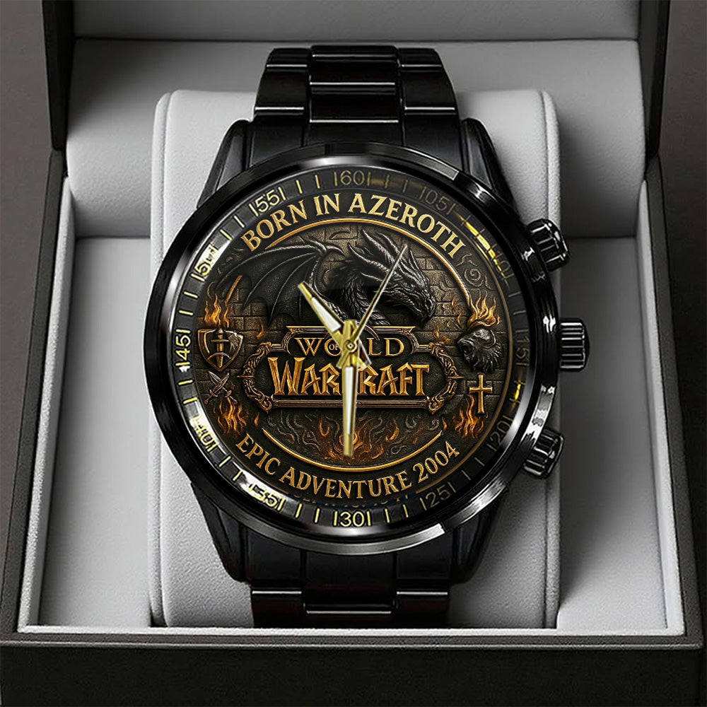 World Of Warcraft Black Stainless Steel Watch – TANTN16265