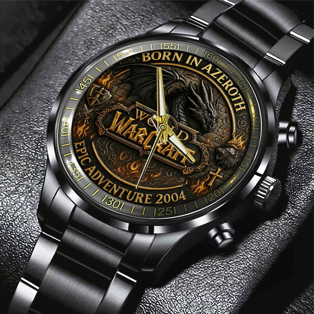 World Of Warcraft Black Stainless Steel Watch – TANTN16265