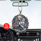 Personalized You're Forever Protected By Mary Custom shape 2-sided Acrylic Car Ornament – TANTN15403