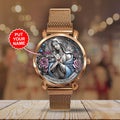 Personalized You're Forever Protected By Mary Mesh Strap Quartz Watch – TANTN15404