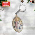 Personalized You're Forever Protected By Mary Custom Shape 2-Side Printed Keychain – TANTN15406