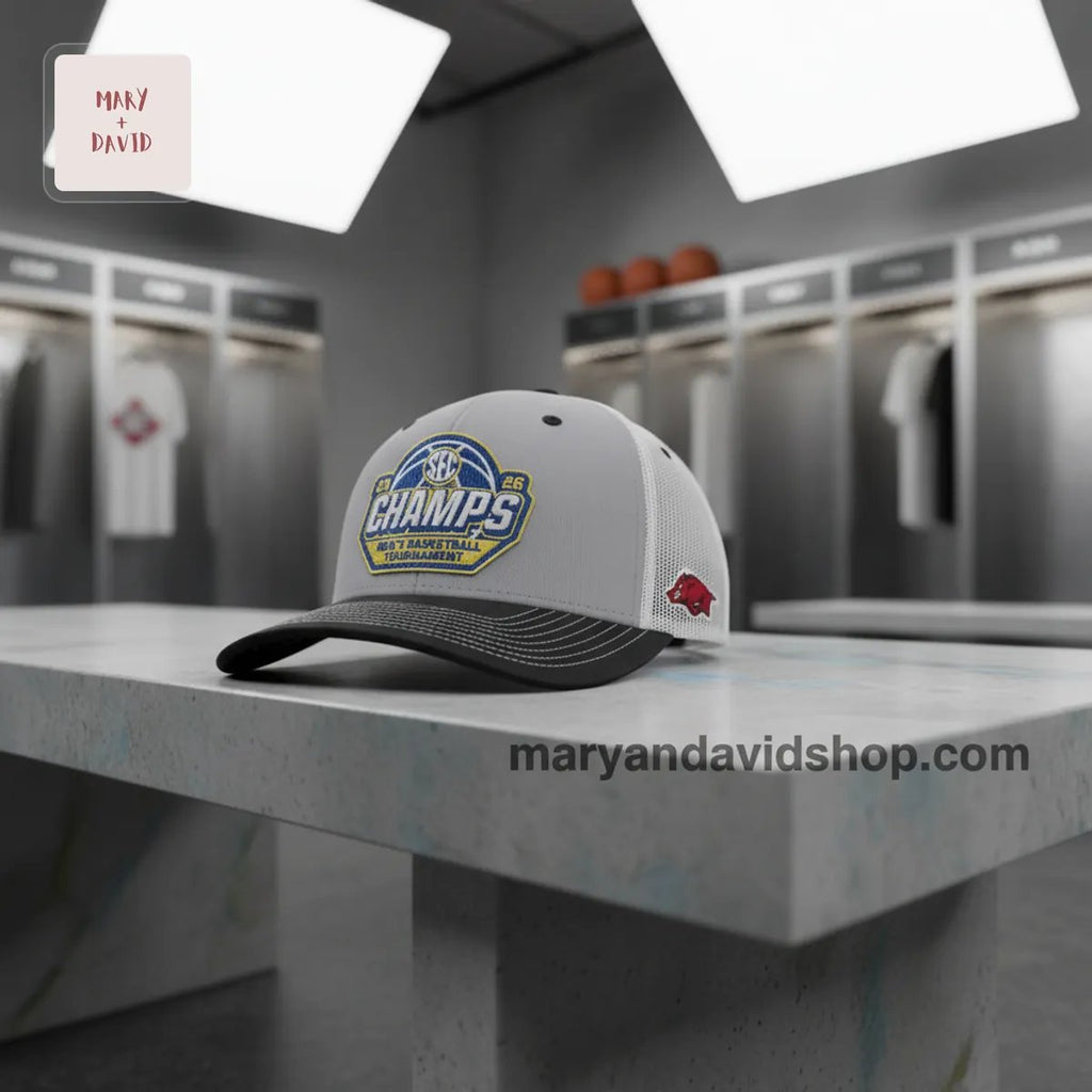 Arkansas Razorbacks 2026 SEC Men’s Basketball Champs Trucker Cap
