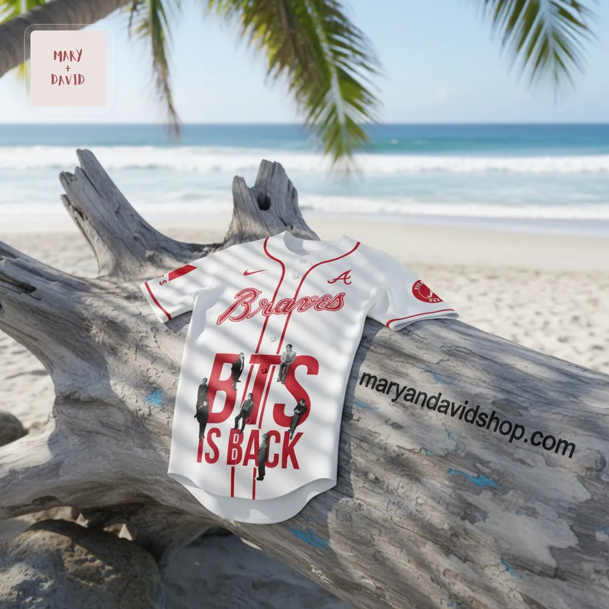 Atlanta Braves BTS “IS BACK” “SWIM” Baseball Jersey