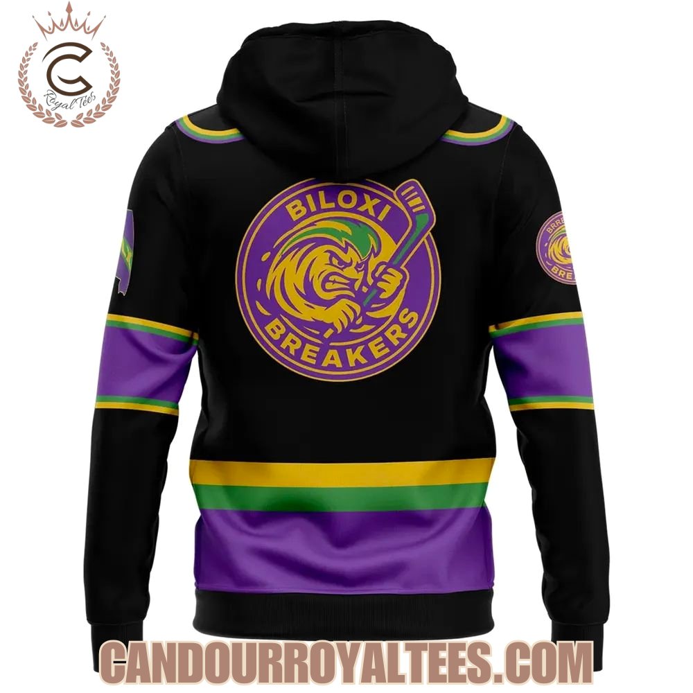Biloxi Breakers Mardi Gras Hoodie