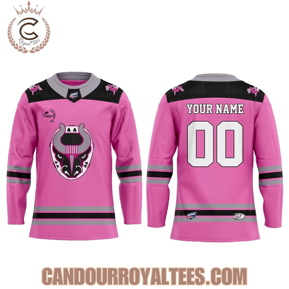 Birmingham Bulls Fights Cancer Pink Hockey Jersey