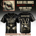 Black Veil Brides From Ashes To New Tour Baseball Jersey