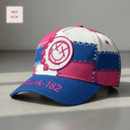 Blink-182 Smiley Logo Patchwork Design Baseball Cap