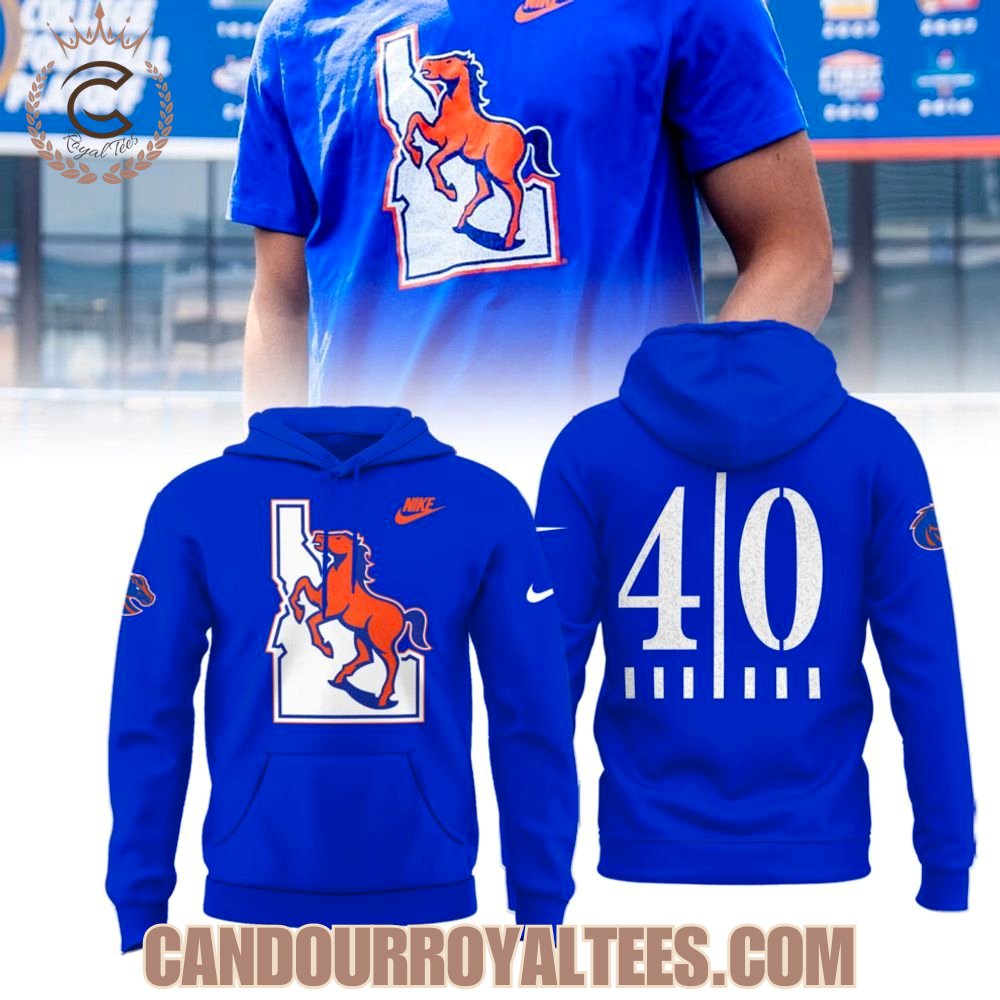 Boise State Broncos 40 Years of Blue Turf Shirt