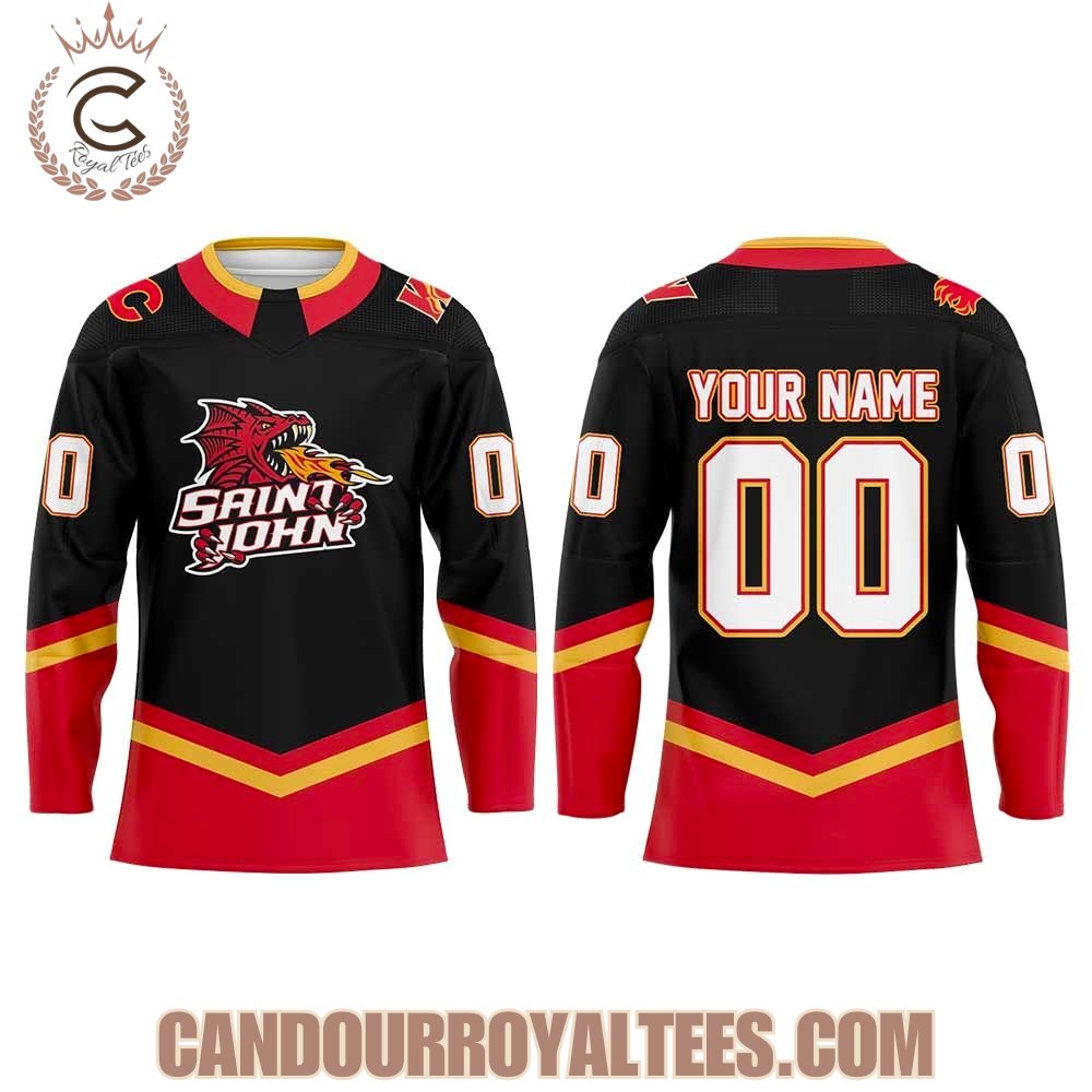 Calgary Wranglers 25th Anniversary Uniform Hockey Jersey