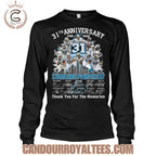 Carolina Panthers 31th Anniversary 1995-2026 Thank You For The Memories T-Shirt