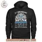 Carolina Panthers 31th Anniversary 1995-2026 Thank You For The Memories T-Shirt