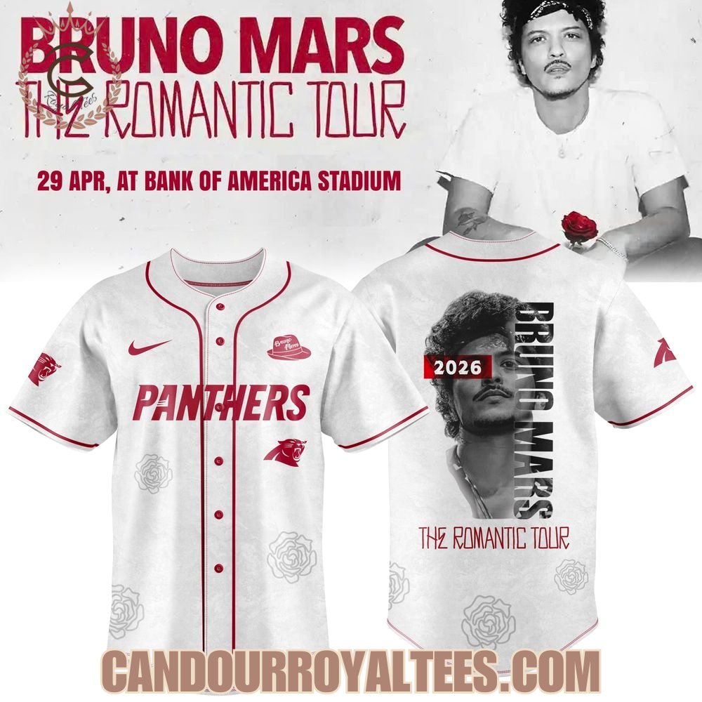 Carolina Panthers X BRUNO MARS: The Romantic Tour 2026 Exclusive Jersey