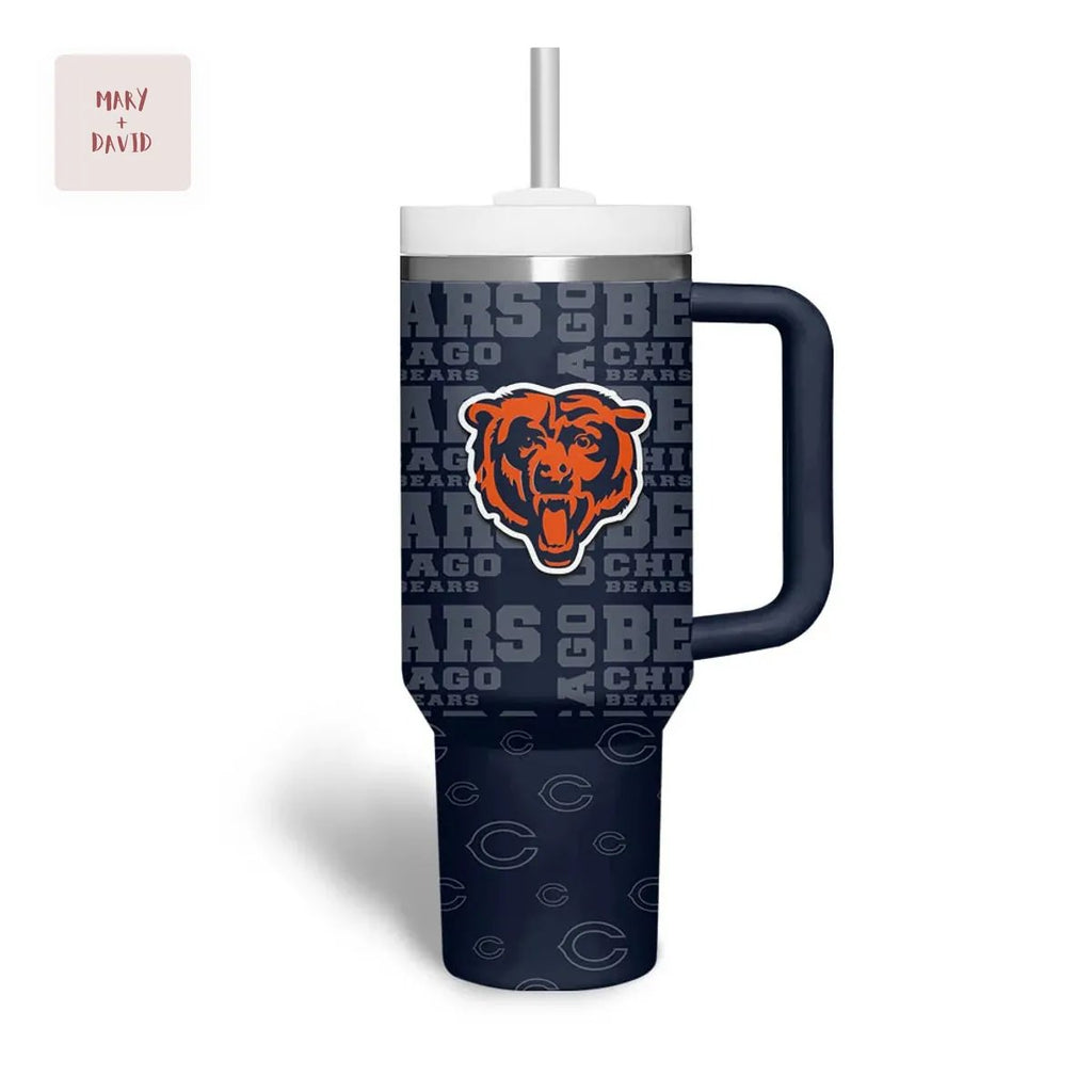 Chicago Bears NFL Personalized Custom Name 40oz Tumbler