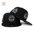 Chicago Cubs New Era Black 2016 World Series Side Patch Gray Bottom 59Fifty Fitted Cap
