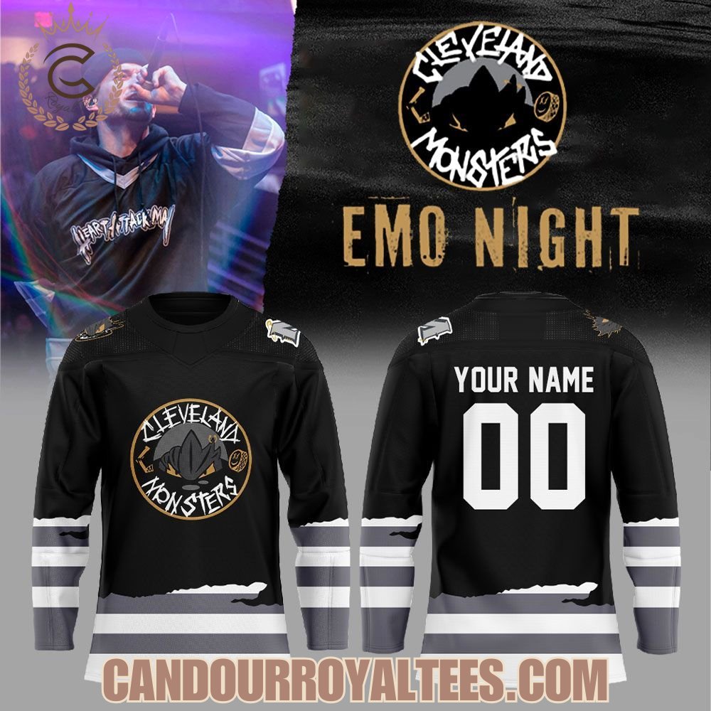 Cleveland Monsters Emo Night 2026 Hockey Jersey