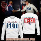Coach Mike Vrabel New England Patriots We All We Got, We All We Need Hoodie
