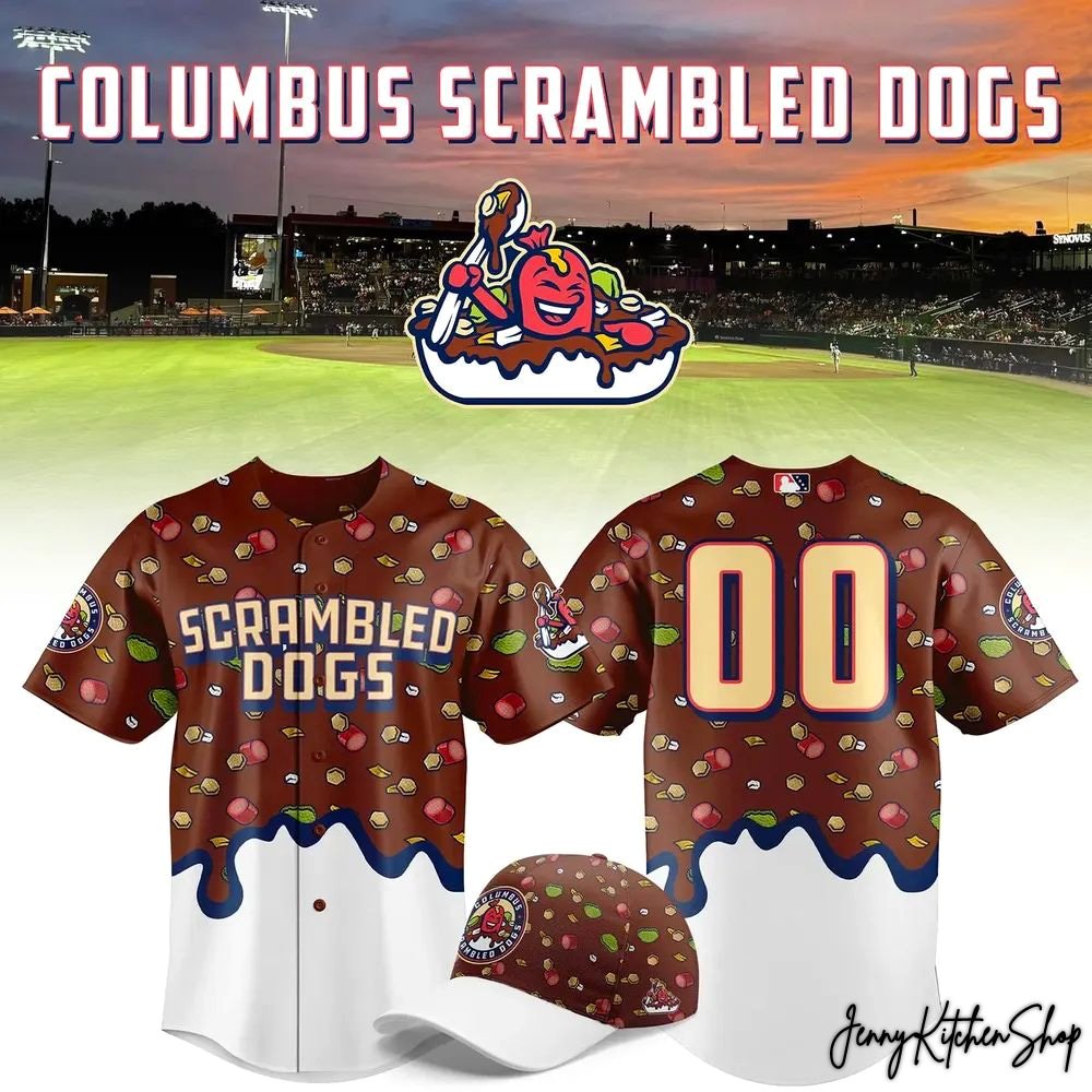 Columbus Clingstones Scrambled Dogs Jersey