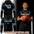 Dayton Basketball Stelth Black Uniform Hoodie
