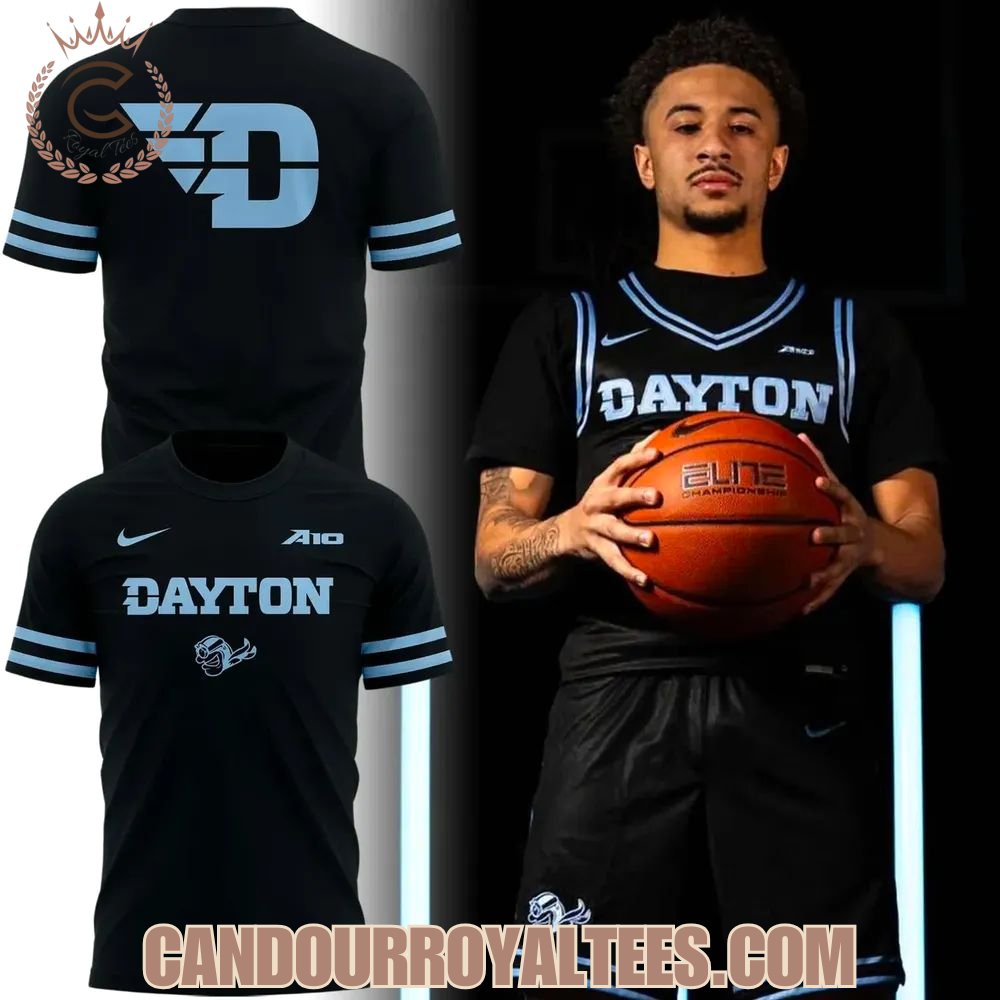 Dayton Basketball Stelth Black Uniform Hoodie