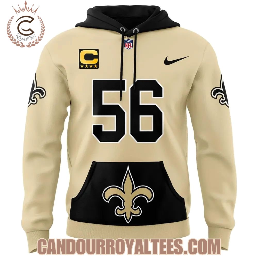 Demario Davis #56 Saints Captain Hoodie