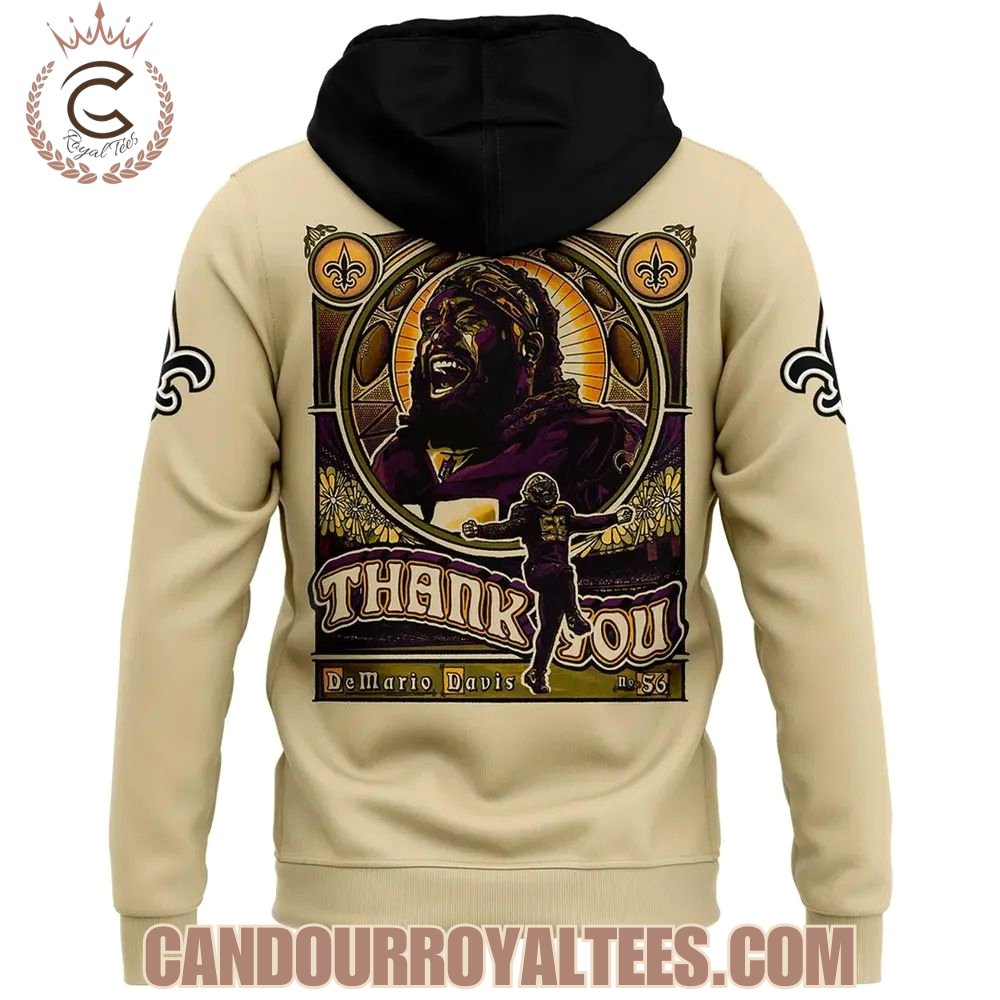 Demario Davis #56 Saints Captain Hoodie