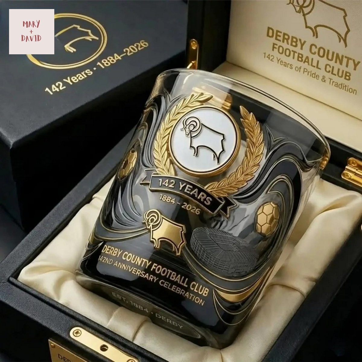 Derby County 1884-2026 Whiskey Glass