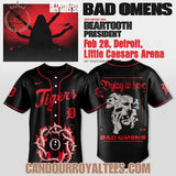 Detroit Tigers X BAD OMENS: DO YOU FEEL LOVE NORTH AMERICAN TOUR Exclusive Jersey