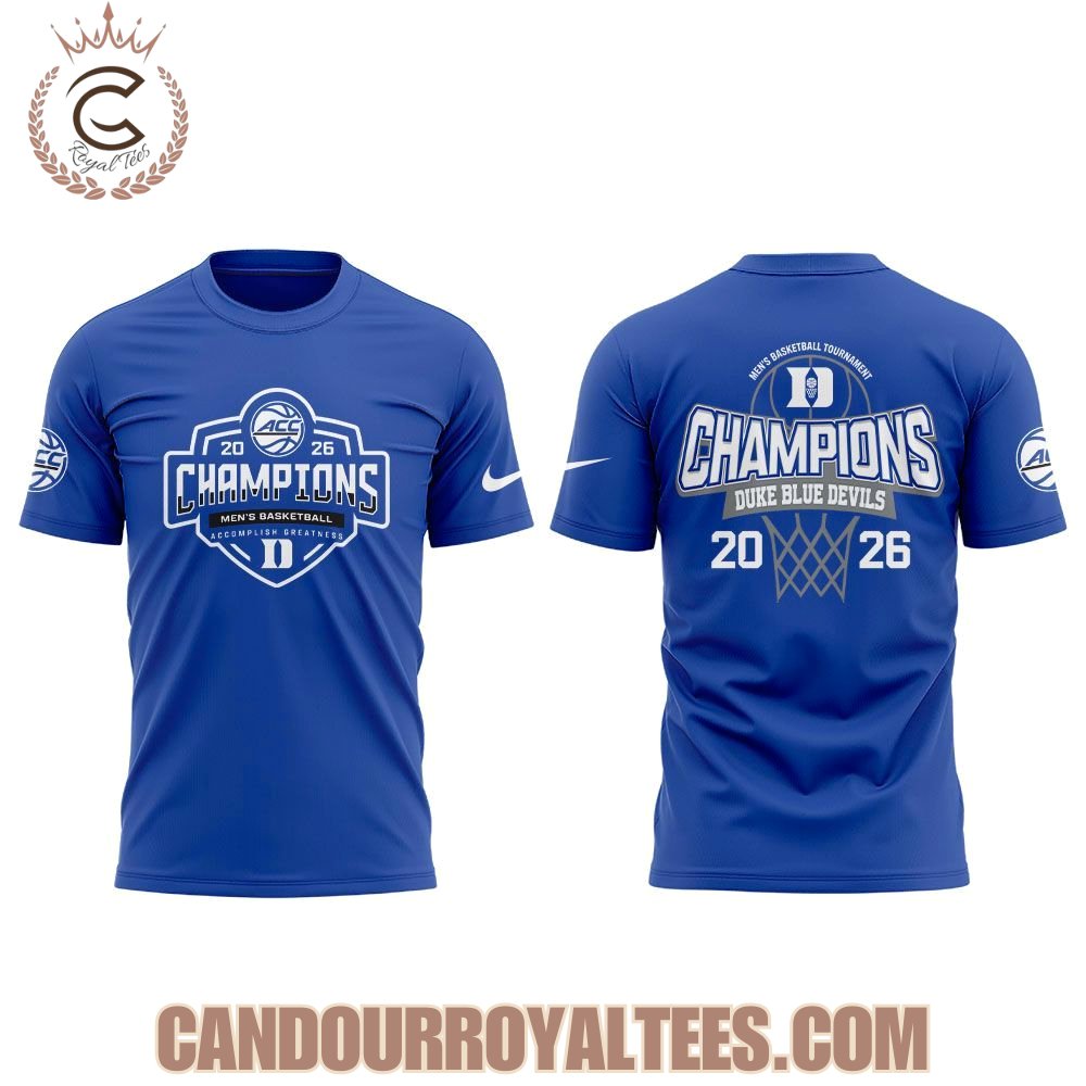 Duke Blue Devils 2026 T.Rowe Price ACC Men’s Basketball Tournament Champions T-Shirt, Hoodie