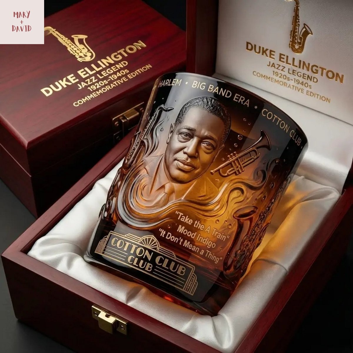 Duke Ellington Jazz Legend Collector Whiskey Glass