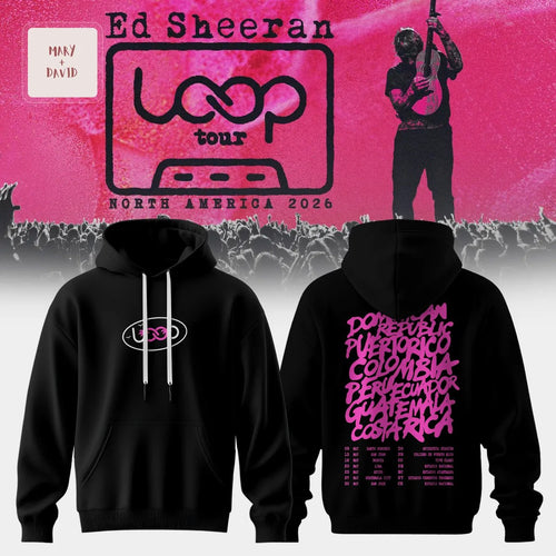 Ed Sheeran LOOP Tour 2026 Official Concert Hoodie