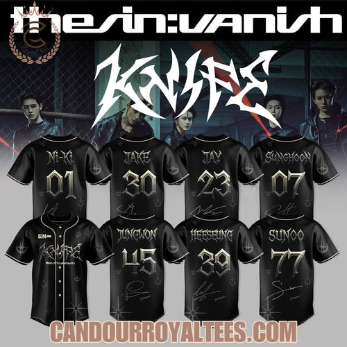 ENHYPEN The Sin Vanish Knife Baseball Jersey