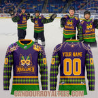 Fayetteville Marksmen Mardi Gras Drip Has Entered The Chat Hockey Jersey