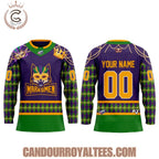 Fayetteville Marksmen Mardi Gras Drip Has Entered The Chat Hockey Jersey