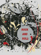 Rock And Roll Musical Design Shirt