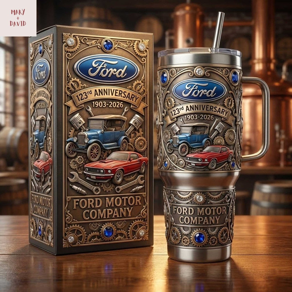 Ford 123rd Anniversary 1903-2026 3D Embossed Tumbler