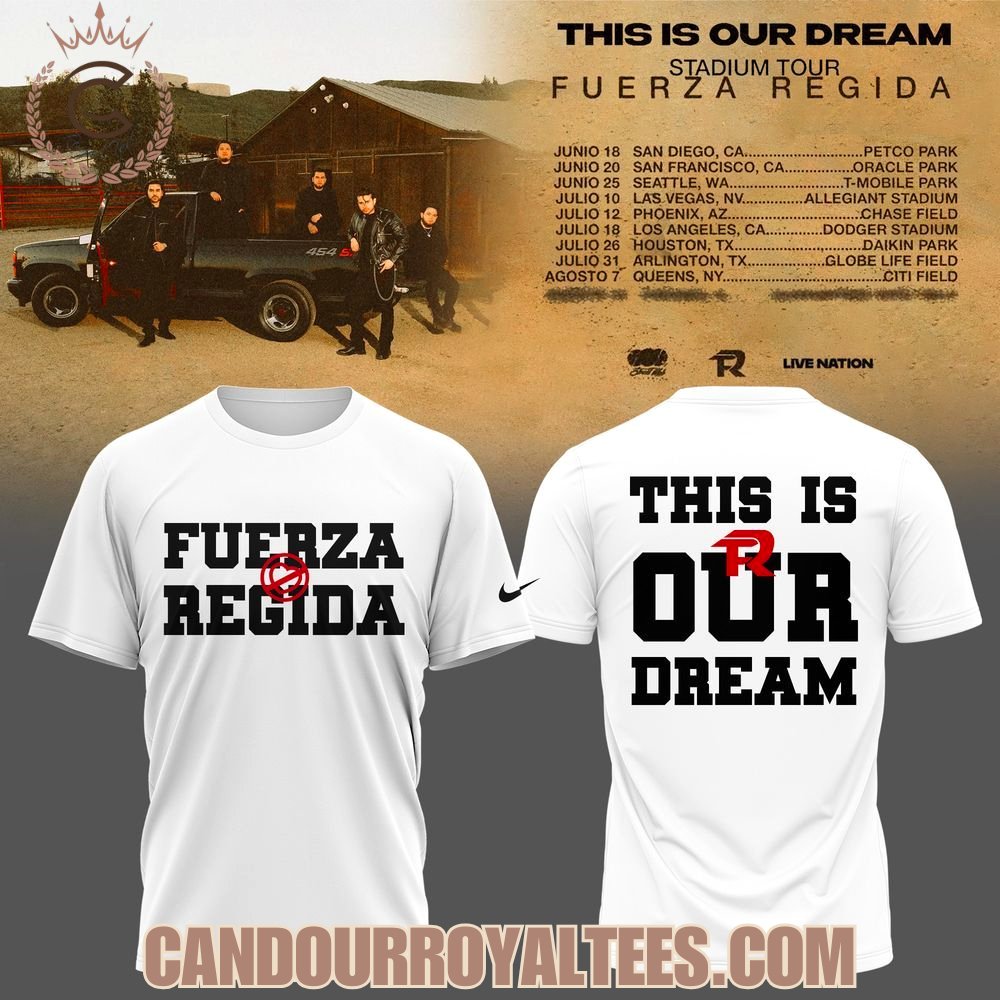Fuerza Regida This Is Our Dream Stadium Tour 2026 Hoodie - White