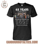 General Hospital 63 Years 1963-2026 Thank You For The Memories T-Shirt
