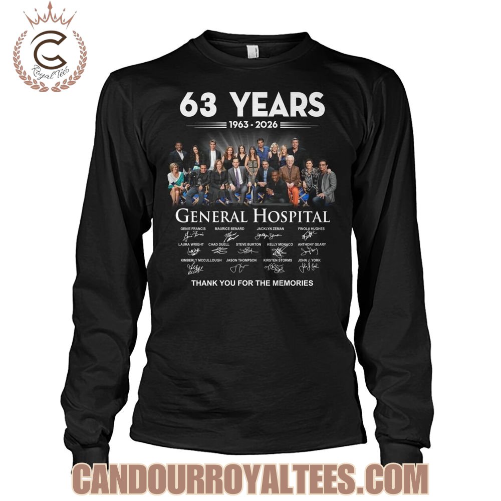 General Hospital 63 Years 1963-2026 Thank You For The Memories T-Shirt