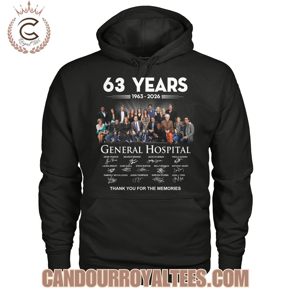 General Hospital 63 Years 1963-2026 Thank You For The Memories T-Shirt