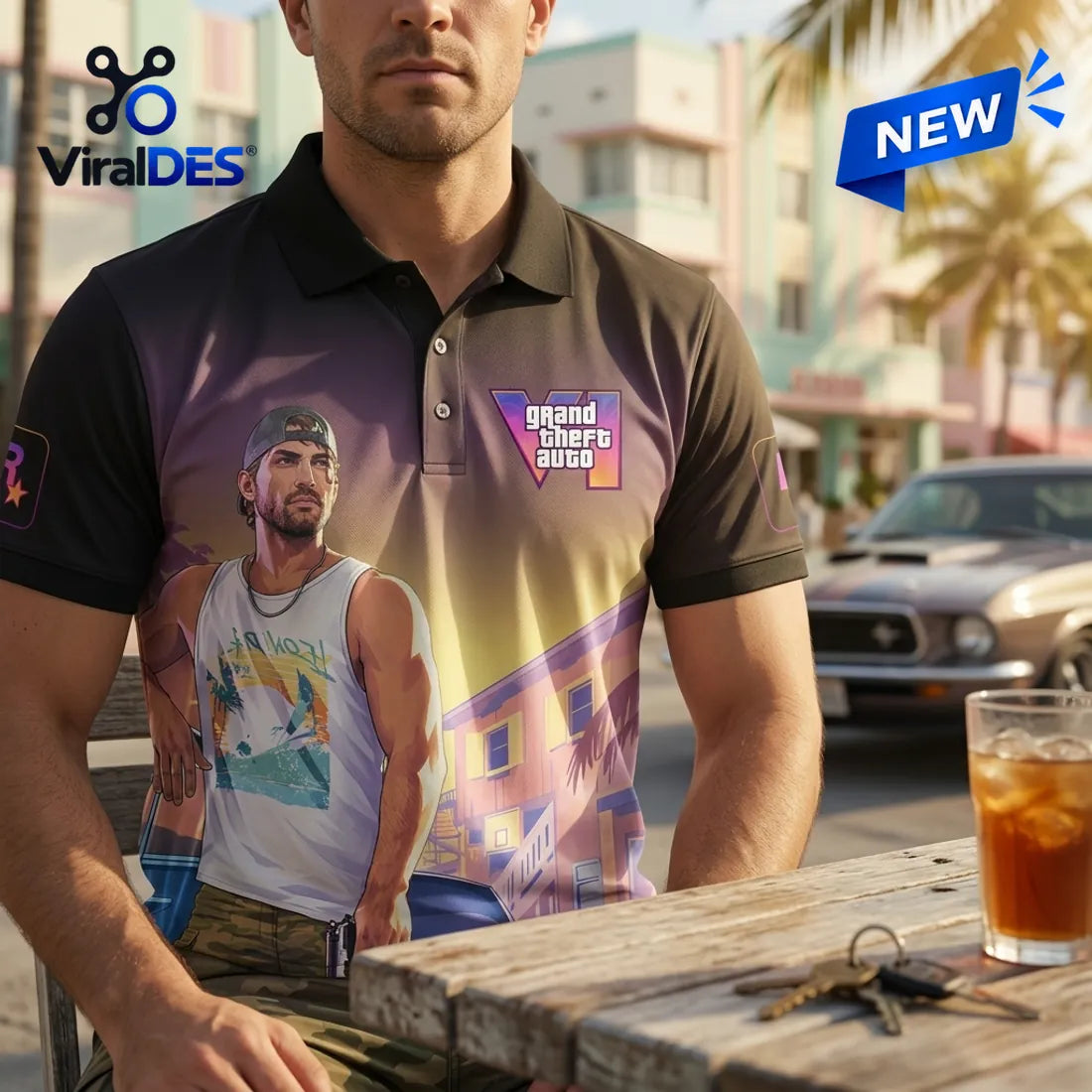 Grand Theft Auto VI Gradient Polo Shirt