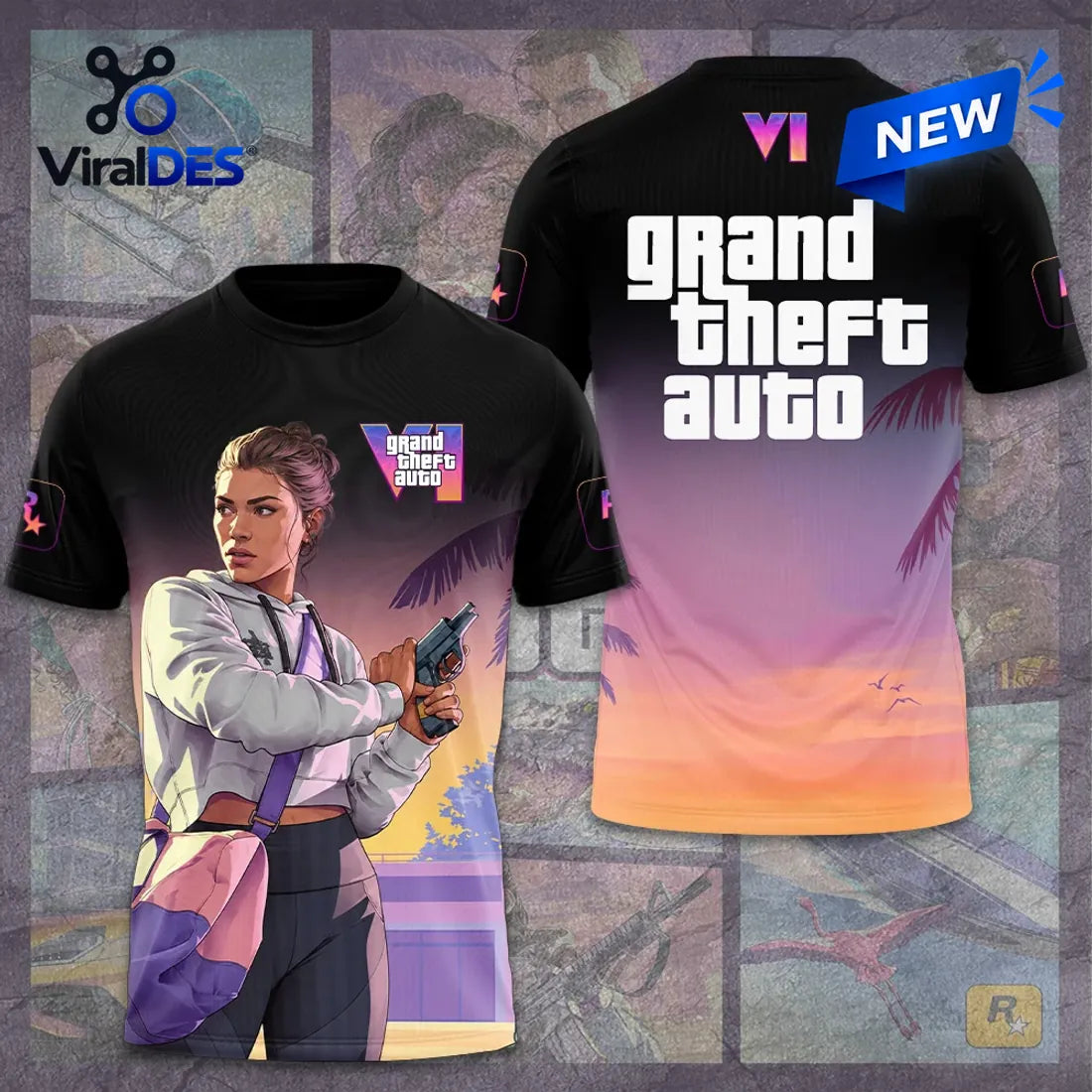 Grand Theft Auto VI Gradient T-Shirt