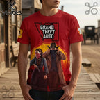 Grand Theft Auto VI Red Western Themed Shirt