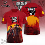 Grand Theft Auto VI Red Western Themed Shirt