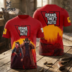 Grand Theft Auto VI Red Western Themed Shirt